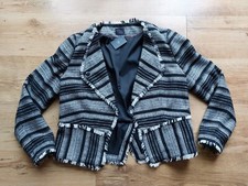 Marks And Spencer Ladies Black And White Jacket, Size 14, Bnwt