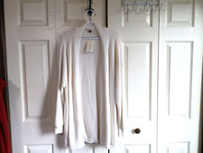UNIVERSAL THREADS - NWT - Hi/Low Long Open Cardigan w/Side Pockets - Cream