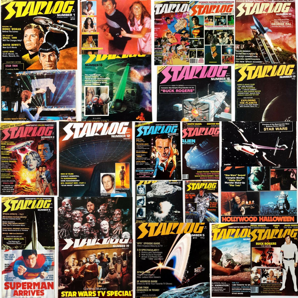 Original 1970-1990s Starlog Magazine Starter Sets- Your Choice of