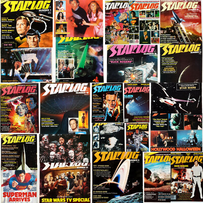Original 1970-1990s Starlog Magazine Starter Sets- Your Choice of