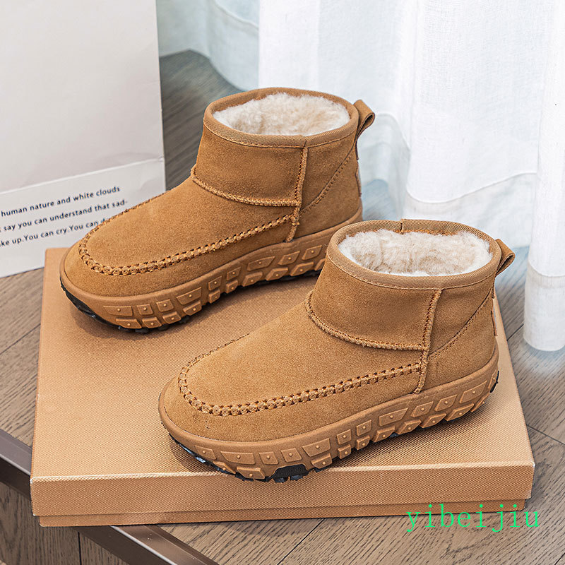 Women's High Platform Thick Bottom Sole Heel Ankle Snow Boots