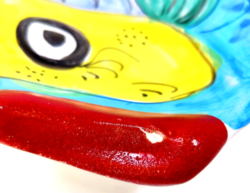 Vietri Italian Pottery Fish Dish Big Lips Colorful Hand Painted Chip Read! - Picture 4 of 13