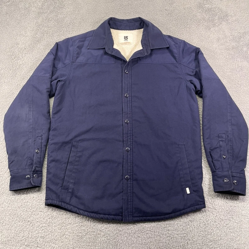 burton sherpa lined canvas snowboard ski outdoors jacket