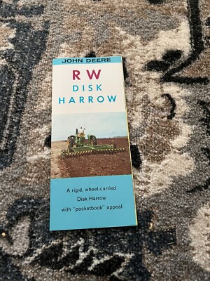 John Deere RW Disk Harrow for 1960 Brochure FCCA