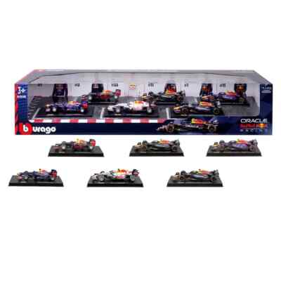 Burago 1:43 Scale Highly Detailed Formula One Cars 6 Pack (3