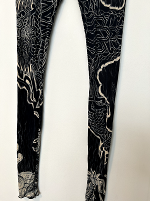 JEAN PAUL GAULTIER Runway TATTOO DRAGON Leggings Pants COLLECTOR'S