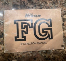 Nikon FG Camera Instruction Manual