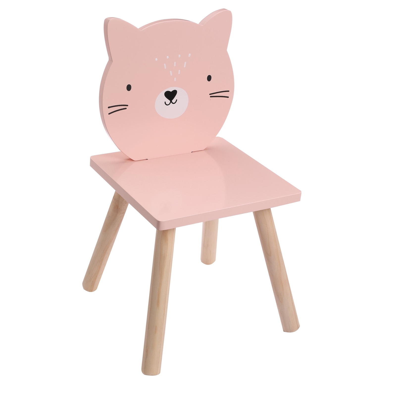 Chaise en bois pour enfant avec dossier en hêtre massif de fabrication artisanale Premium