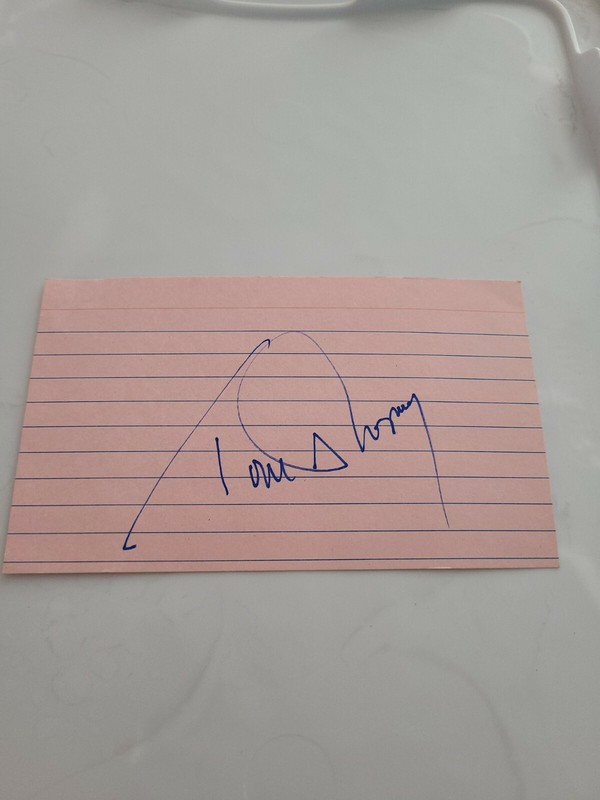 Tom Shopay New York Yankees Baltimore Orioles Signed Vintage Index Card
