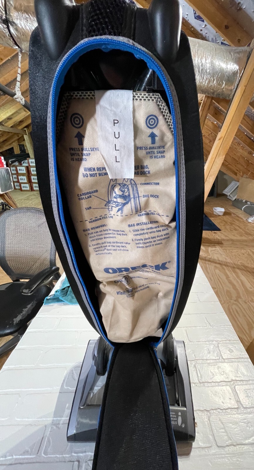 Oreck LW1500RS Magnesium Upright Vacuum Cleaner with HEPA Filter Bag NO