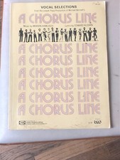 A CHORUS LINE Vocal Selections Songbook Musical Selections Soft Cover Vtg 70 s