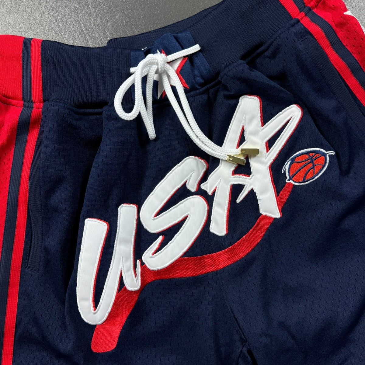 100% Authentic Just Don 1996 USA Olympics Mitchell Ness Shorts