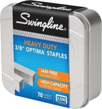 Swingline Staples, Premium High Capacity for Desktop Staplers, 3/8", Silver