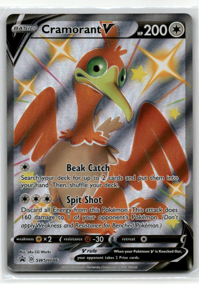 cramorant v pokemon card value Pokemon Trading Card TCG Cramorant V #SWSH086 Shiny