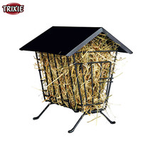 TRIXIE FREE STANDING BLACK HAY MANGER WITH LID SMALL ANIMAL RABBIT GUINEA PIG