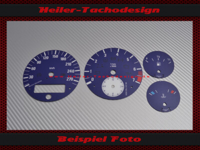 Tachoscheiben für BMW Z8 E52 Alpina 270 Mph zu 280 Kmh 7000 UPM