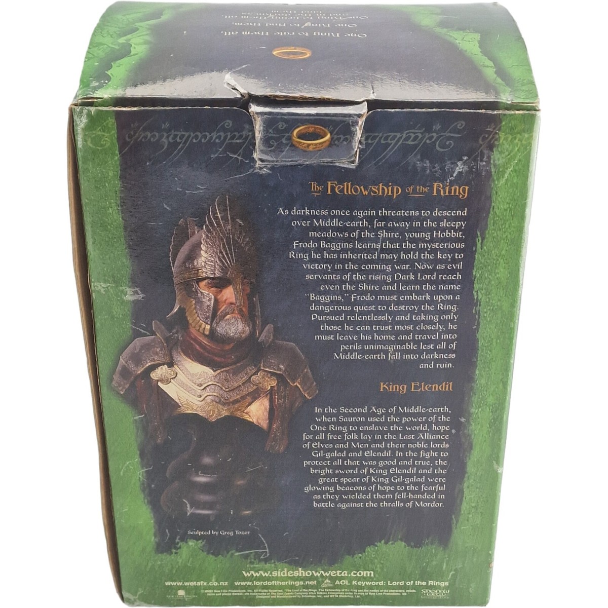 S ISILDUR Señor de los Anillos Busto Resina APPR 16cm Escala 1:4 Sideshow Weta