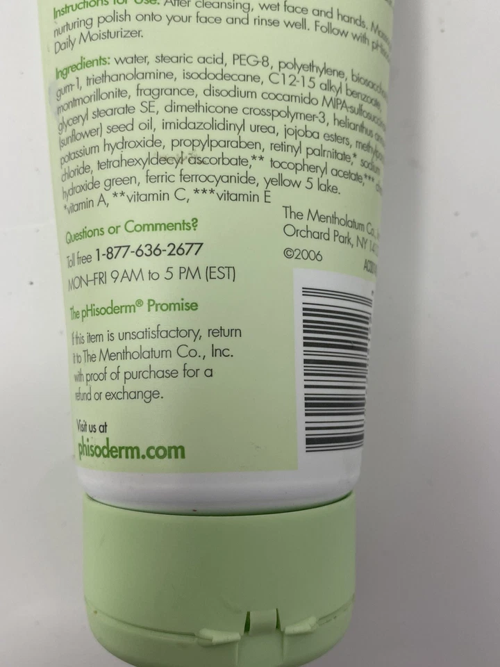Phisoderm Nurturing Face Polish pH Exfoliates 5 Oz. Discontinued 2006 Renews - Image 4 of 4