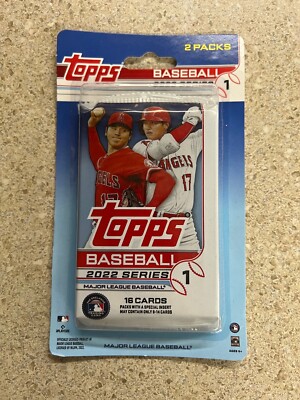 2022 Topps Series 1 MLB Baseball Card 2 Packs 16 Cards Each