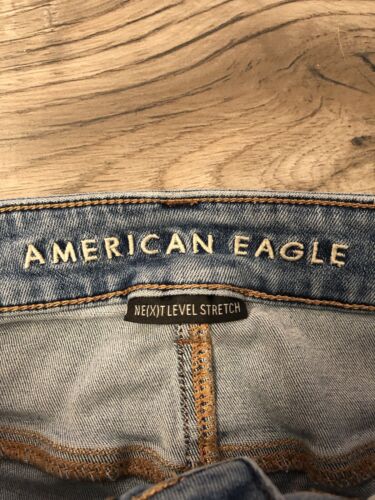 Jeans donna skinny AE American Eagle vita alta Jegging taglia 6 lunghi livello successivo - Foto 3 di 9