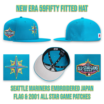 New Era Seattle Mariners 59FIFTY Fitted Hat Embroidered JPN