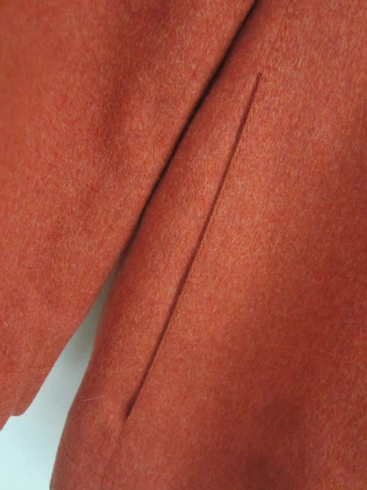 Chaqueta Blazer Luciano Barbera Mujer 12 Terracota Naranja LS Cachemira Alpaca M Foto 4 de 4