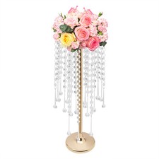 10 Pc Crystal Flower Stand Table Centerpieces For Wedding Gold Flower Holder