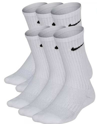 Nike Boys' Performance Cushioned Crew Socks 6 Pack Youth 3Y-5Y - New in Package - Picture 2 of 3