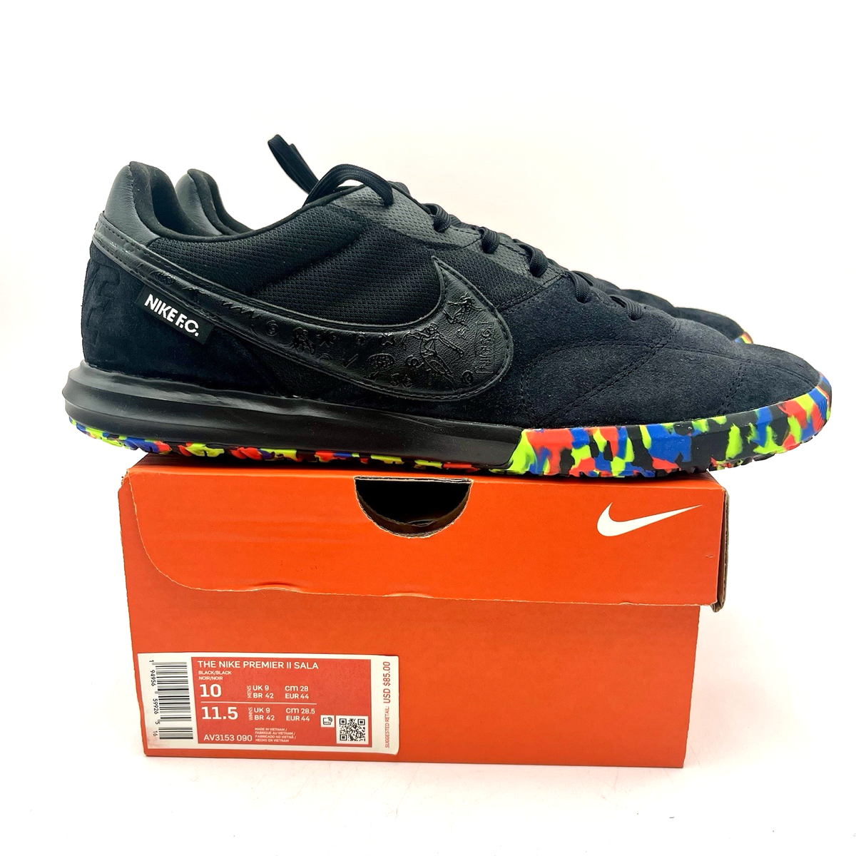 Nike Premier II Sala IC Indoor Men Soccer Shoes Blackout