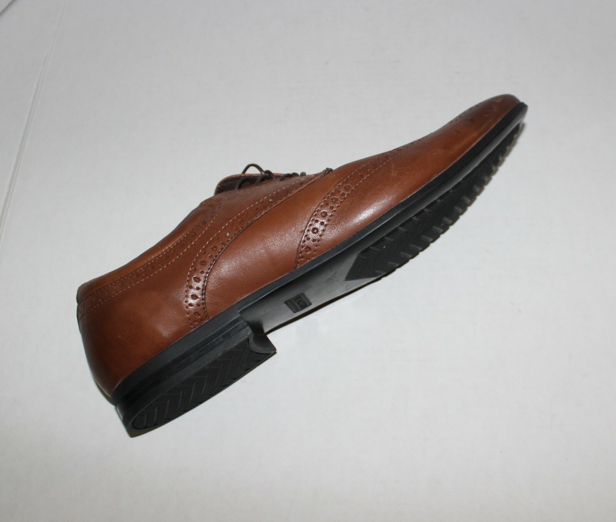 KENNETH COLE REACTION COGNAC WINGTIP DERBY 13M | eBay