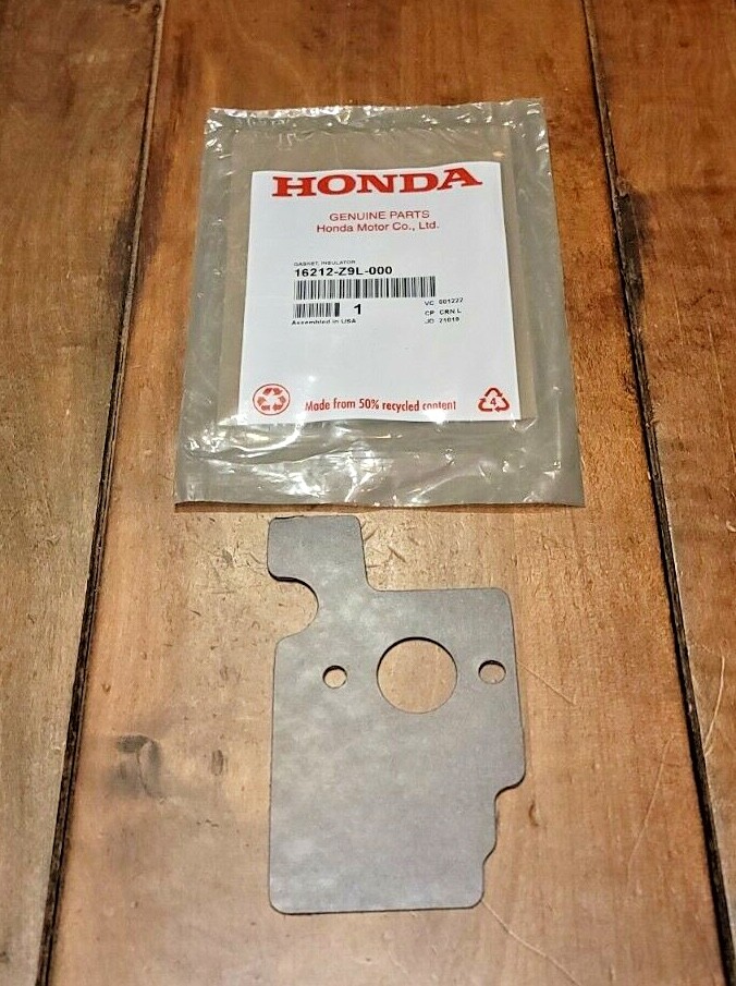 HONDA Insulator Gasket GCV170 GCV200 HRN216 16212-Z9L-000 Genuine