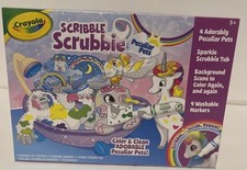 Crayola Scribble Scrubbie Peculiar Pets Washable Grooming Set for Kids 3 OH