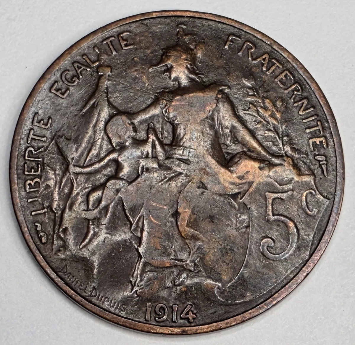 青铜1914 年法国硬币| eBay