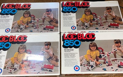 4  Vintage New Loc Bloc LocBloc 850 Building Toy Systems Sealed 1037 Japan 1975