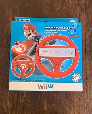 HORI Mario Kart 8 Racing Wheel Red Mario Nintendo Wii U & Wii NEW IN BOX SEALED