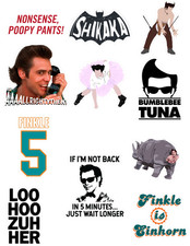 Ace Ventura 90s Movie Stickers