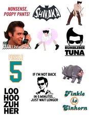 Ace Ventura 90s Movie Stickers