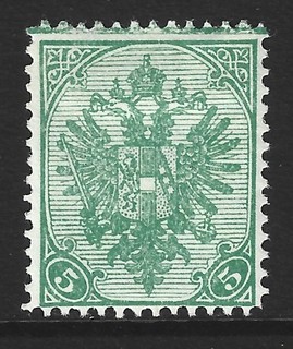 ÖSTERREICH BOSNIEN HERZEGOWINA 1900 5 Heller Balken oben ungebraucht /MH