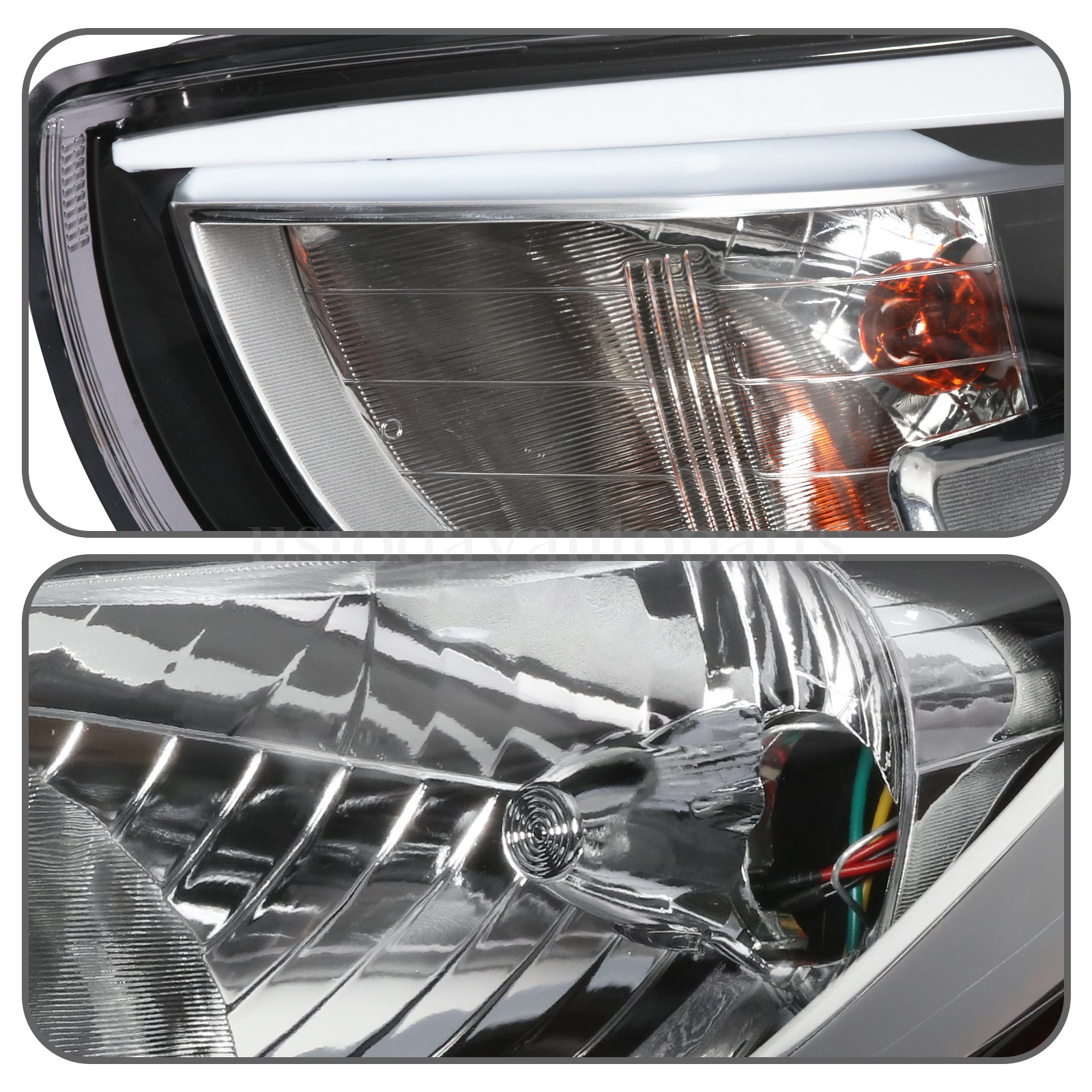 Headlight Left For 2015 2016 2017 Hyundai Accent Driver Side Halogen W/o LED