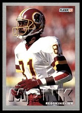Art Monk 1993 Fleer #108 Washington Redskins NFL READ FREE SHIPPING AutographDen