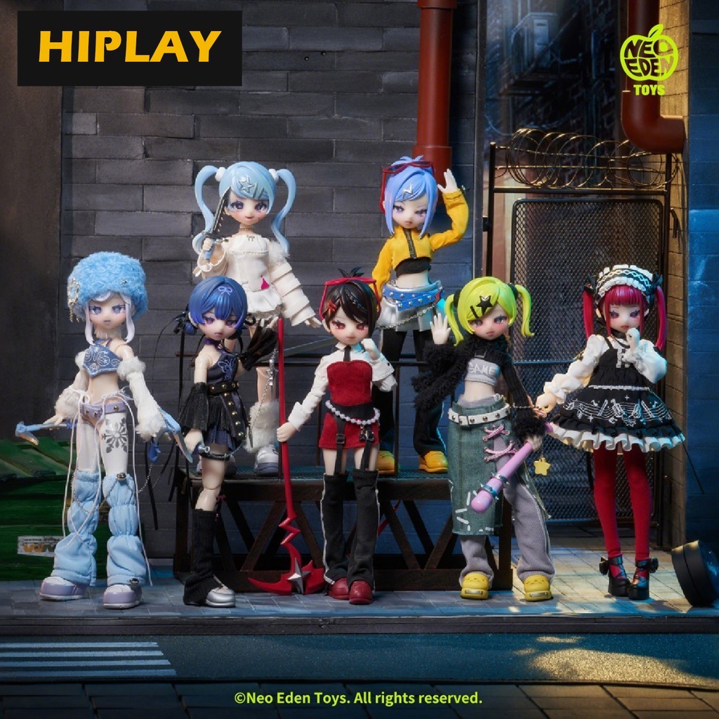 HIPLAY Blokees bjd Eve Lynna: The Two-Faced Killer Trading Doll
