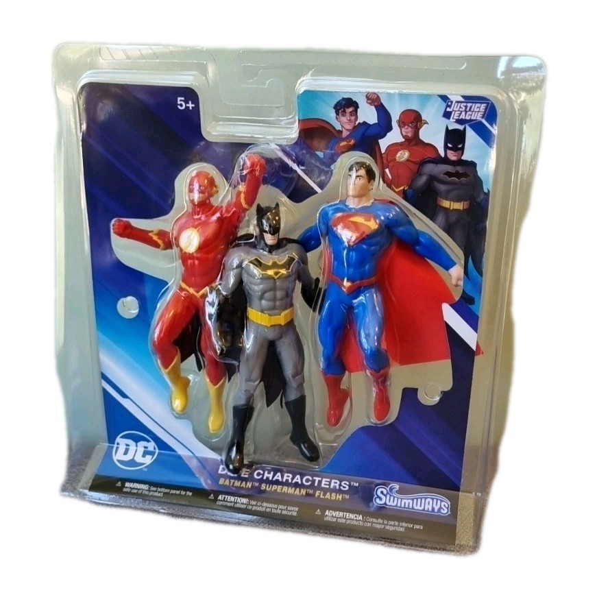 DC Super Heroes Justice League Swimming Sinkies Dive Toys Flash Batman Superman
