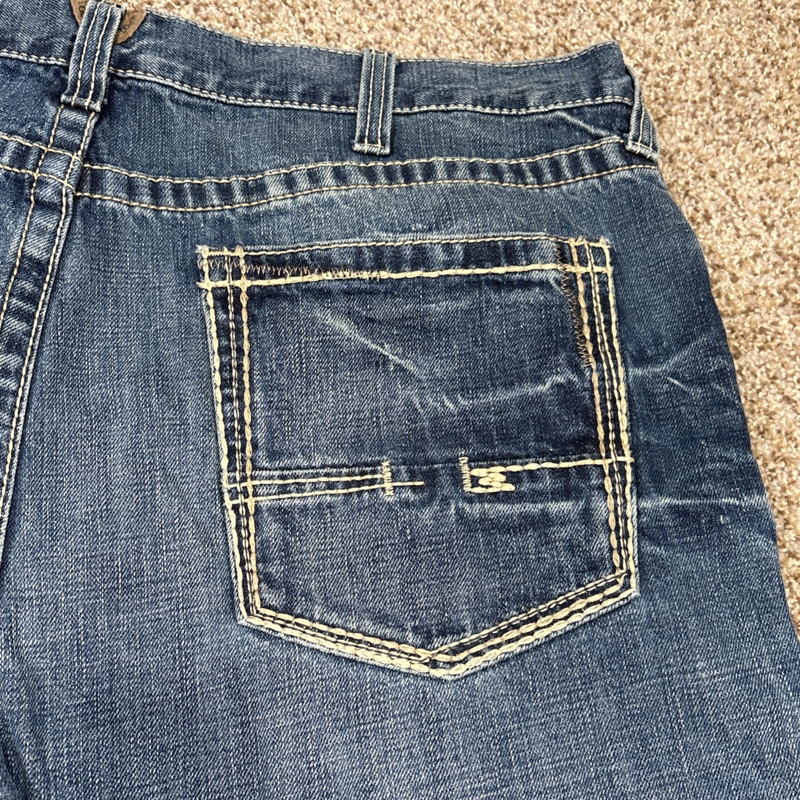 Ariat Jeans Mens 40x32 Blue M4 Low Rise Boot Workwear Denim Fits 39 X 32 - View 15