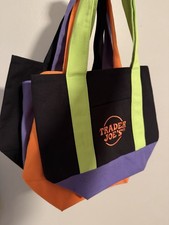 Trader Joe's LOT Of 4 Limited Mini Halloween Canvas Tote Bag - SHIPS TODAY   