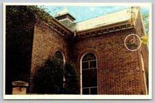 Vintage St. Paul's Church Norfolk VA Cannonball in Wall Postcard