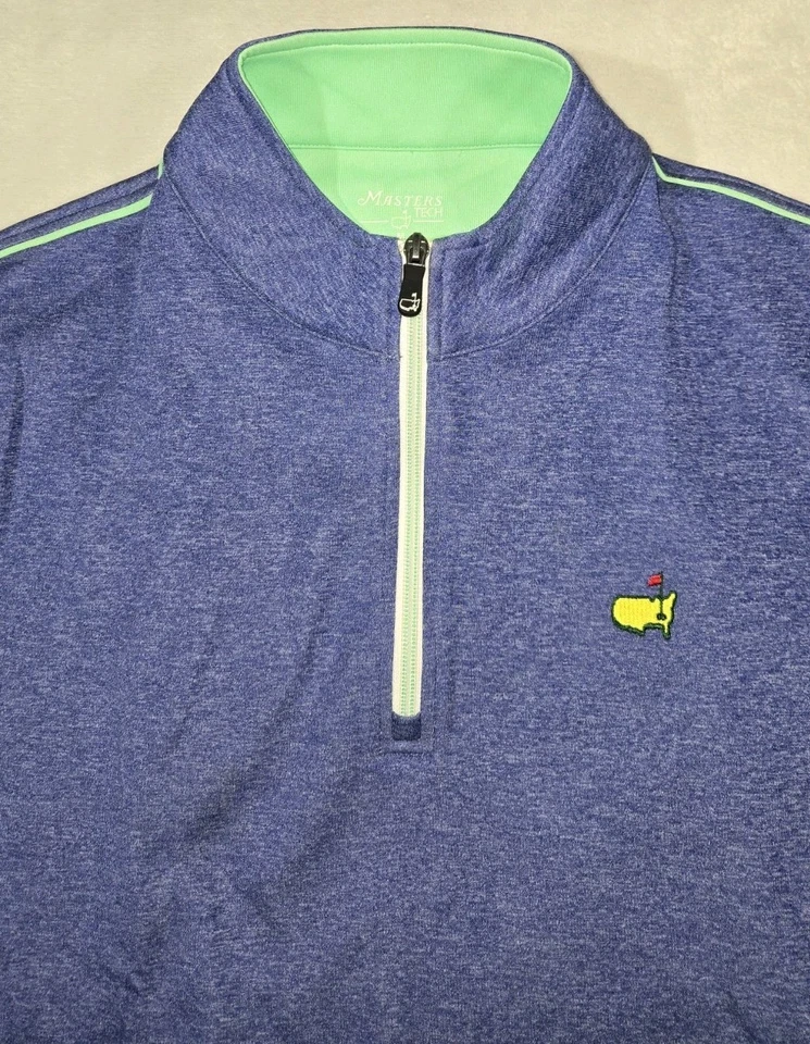 Jaqueta Pulôver The Masters Tech 1/4 Zíper Leve Azul Masculina Média  - Imagem 4 de 4