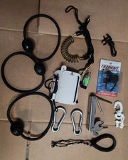 13 Piece Scuba Diving Lot Tank Banger XS Scuba Wrist Slate Dive Lanyard Cips Ect