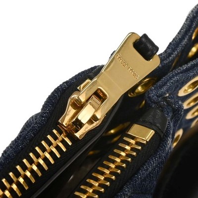 Miu Miu Navy Denim Biker Tote Bag R1032V 53 166694 | eBay