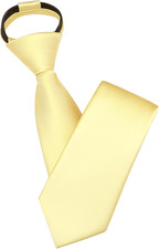 3.15"  8cm  Mens Solid Satin Tie Pre-tied Adjustable Zipper Necktie for Business