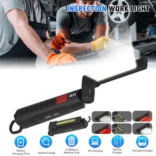 Rechargeable LED COB Work Light with 6 Lighting Modes for Car Repair Flashlight